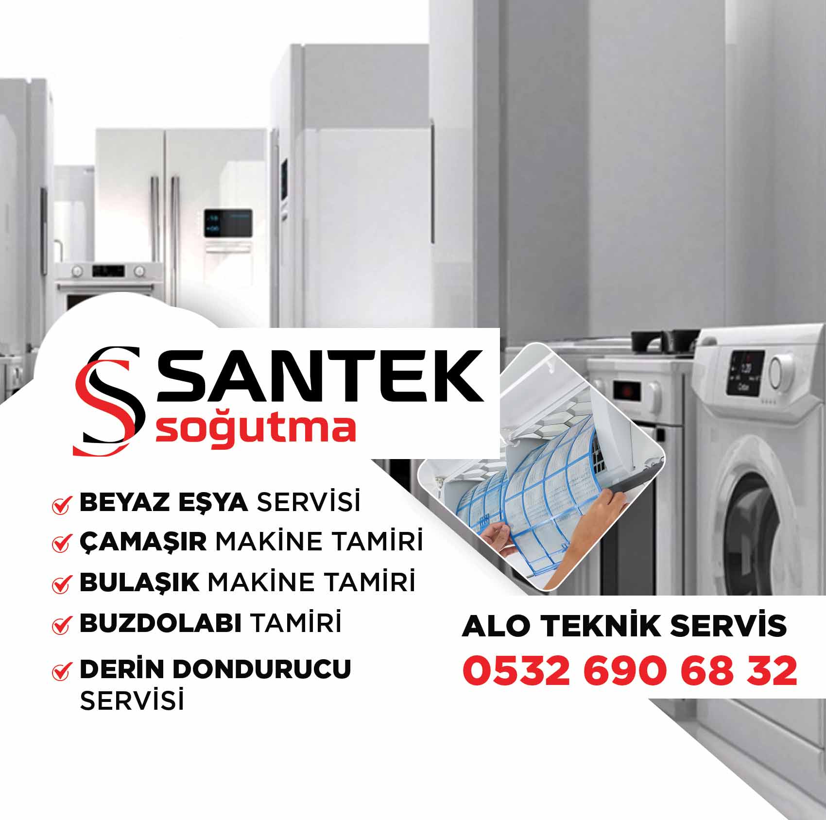 Adana Beyaz Eşya Servisi - Adana Santek Beyaz Eşya Bakım ve Onarım Servisi