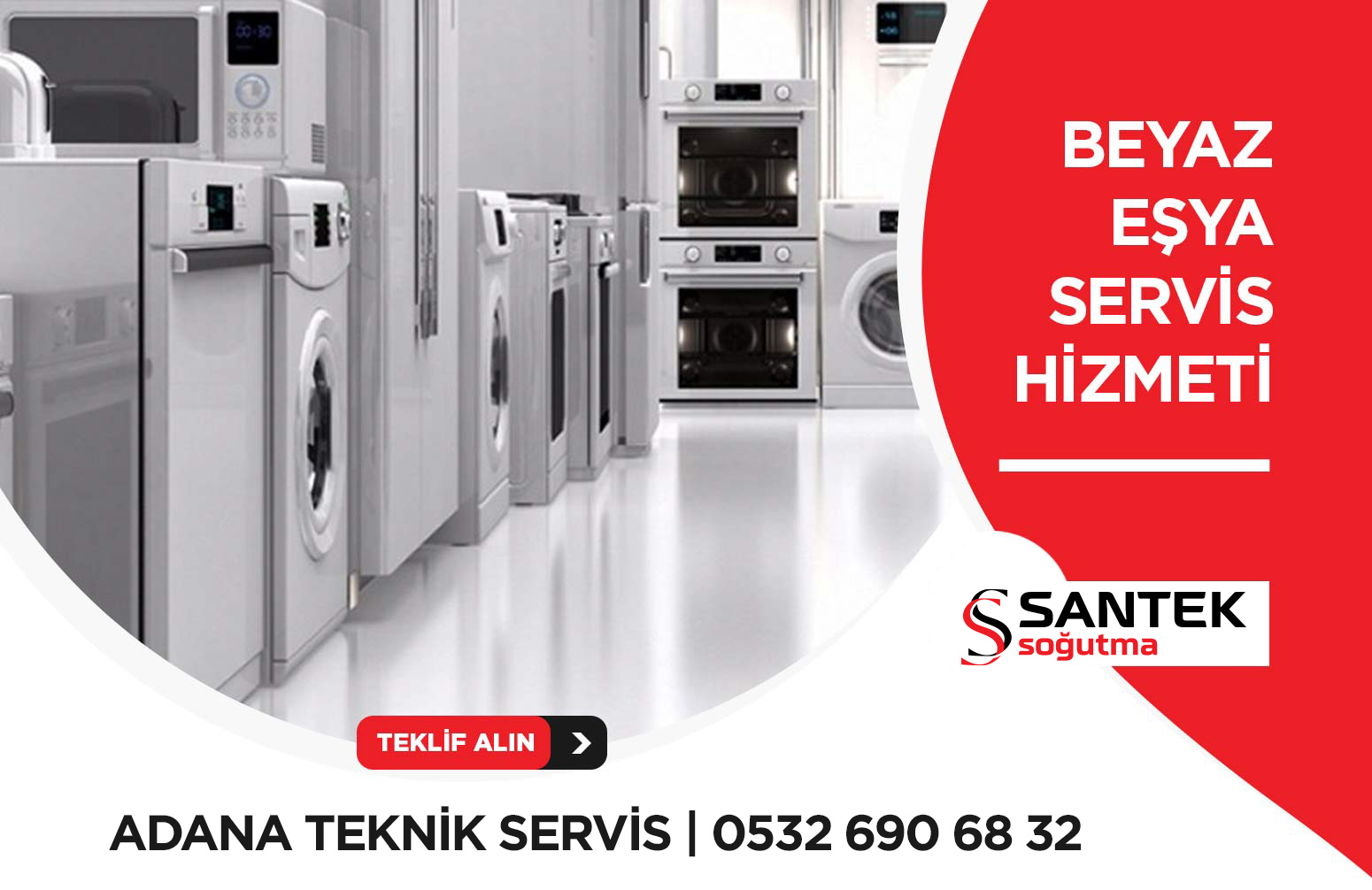 Adana Beyaz Eşya Servisi - Adana Santek Beyaz Eşya Bakım ve Onarım Servisi